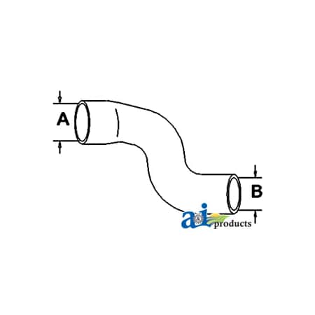 A & I Products Radiator Hose, Lower 12" x4.5" x8" A-186489A1